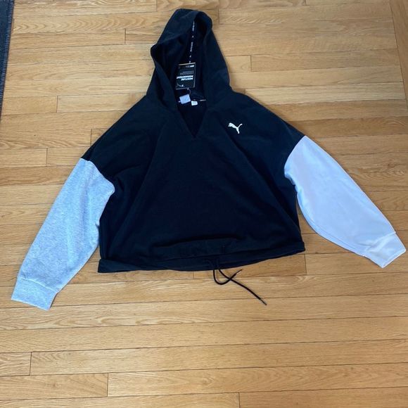 Puma Modern Pullover Sports Hoodie Womens Black Casual size 1x - Picture 3 of 10